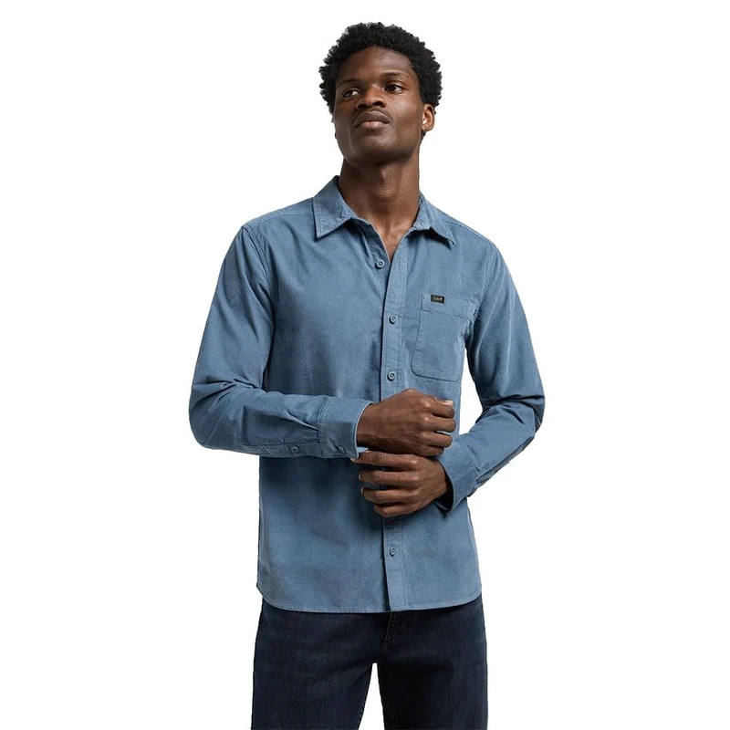 Lee Men's Leesure Shirt, Blue (Vintage Blue), S