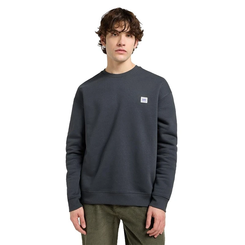 Lee Men's Workwear SWS Sweatshirt, Washed Black I, S
