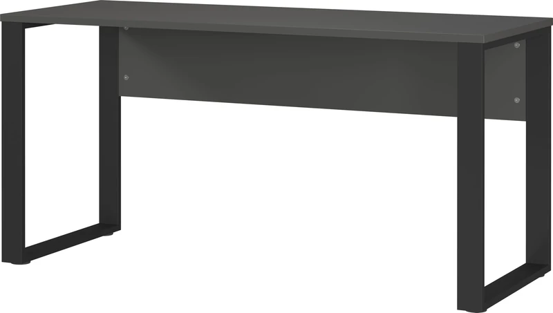 Germania GW-ADRANO Desk 5008-613, with two metal runners, in Graphite/Black, 150 x 74 x 60 cm (W/H/D)