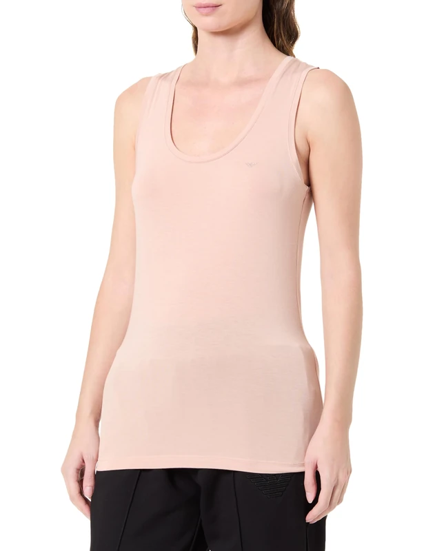 Emporio Armani Woman's Essential Studs Underwear Tank Pink L - Image 1