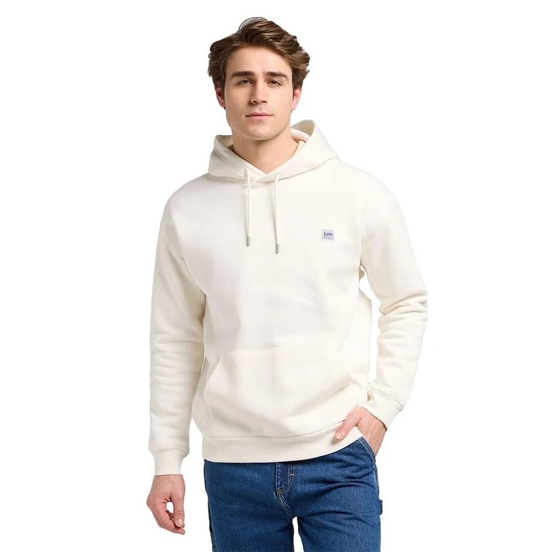 Lee Men's Ww Hoodie Hooded Sweatshirt, Ecru I, XL - Image 1