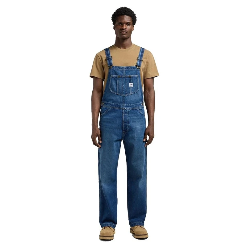 Lee Men's Bib Jumpsuit, Bash Indigo, XXS