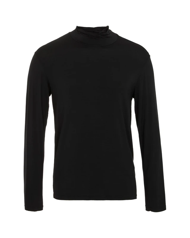 Emporio Armani MAN'S TECH WOOL TURTLE NECK SWEATER BLACK M - Image 1