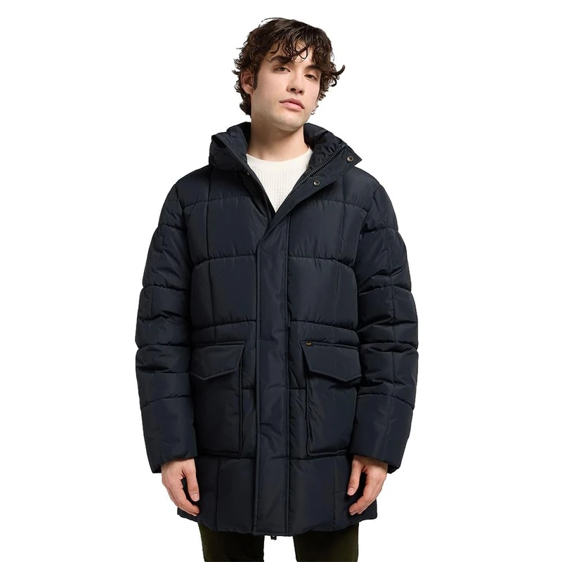 Lee Men's Mercury Puffer JKT Jacket, Black, S