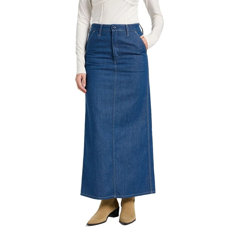 Lee Flap Pocket Maxi Skirt, Bask in It, 32W