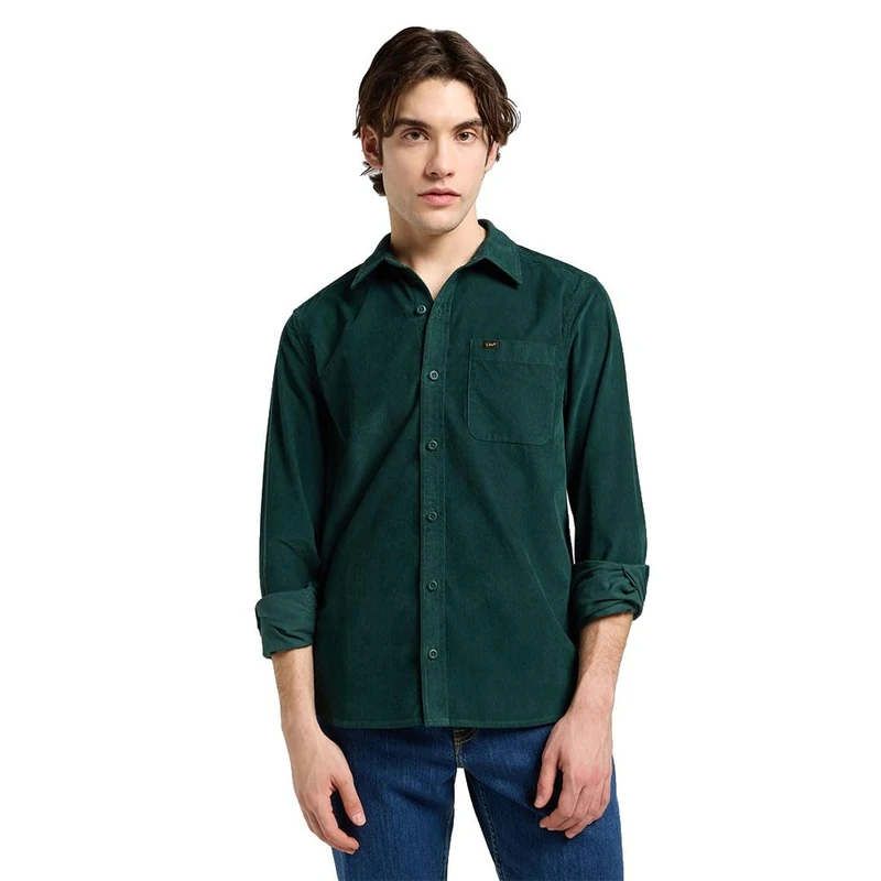 Lee Men's Leesure Shirt, Jade Forest, XXL