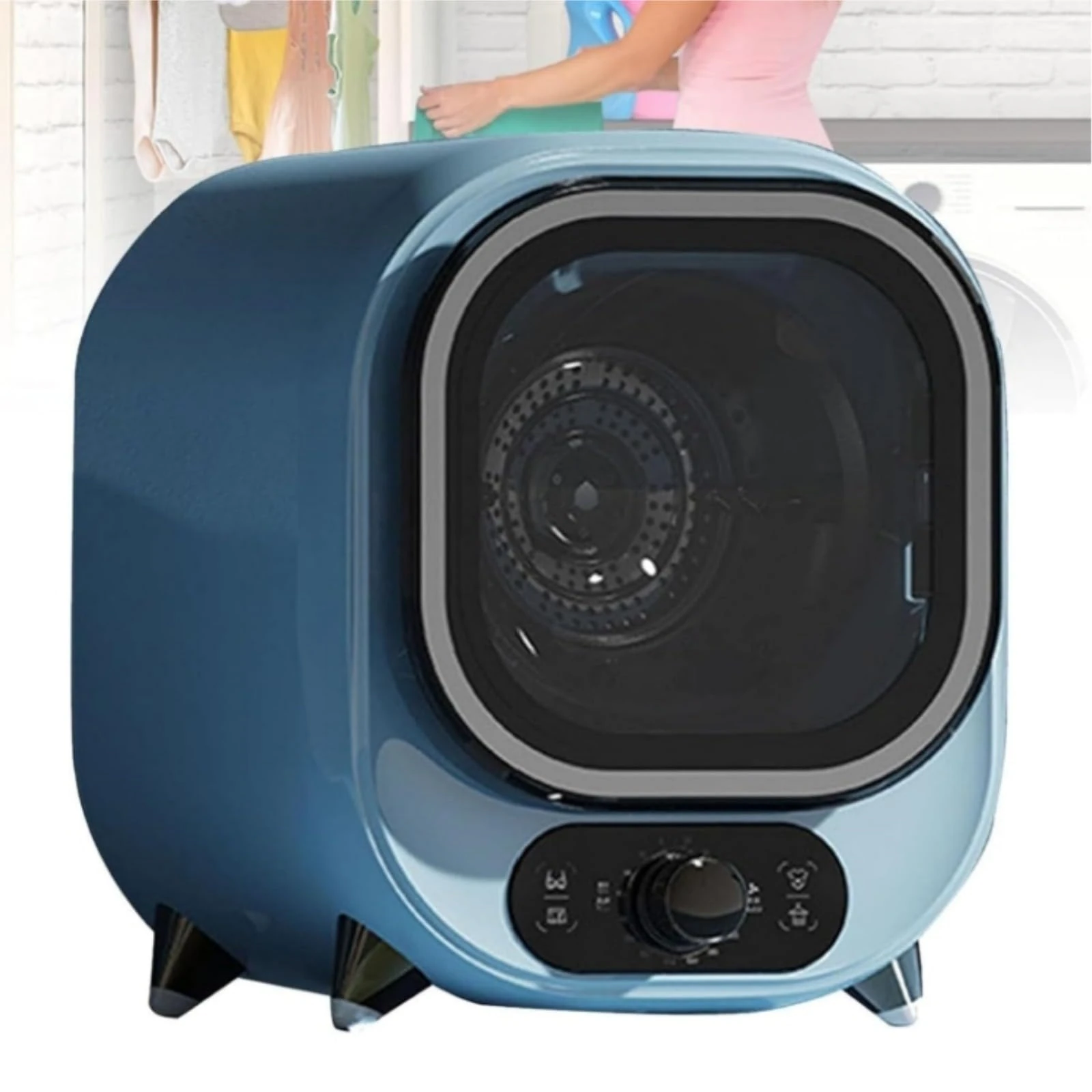 Portable Condenser Tumble Dryer 5kg,Compact Mini Spin Dryer,small tumble dryers,small tumble dryer condenser,table top tumble dryer,mini dryer,for Counter Top or Wall Mounted Use, Vented Tumble Dry