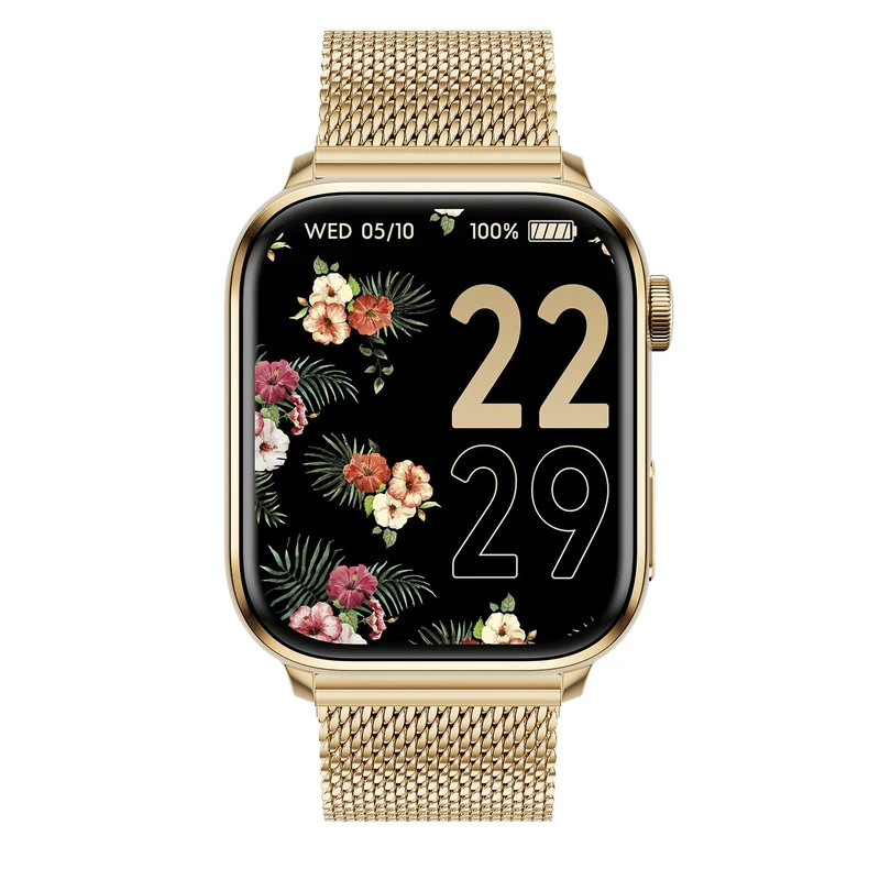 ICE-WATCH Unisex Digital Quartz Smartwatch Ice Smart 2.0 - Gold - Milanese