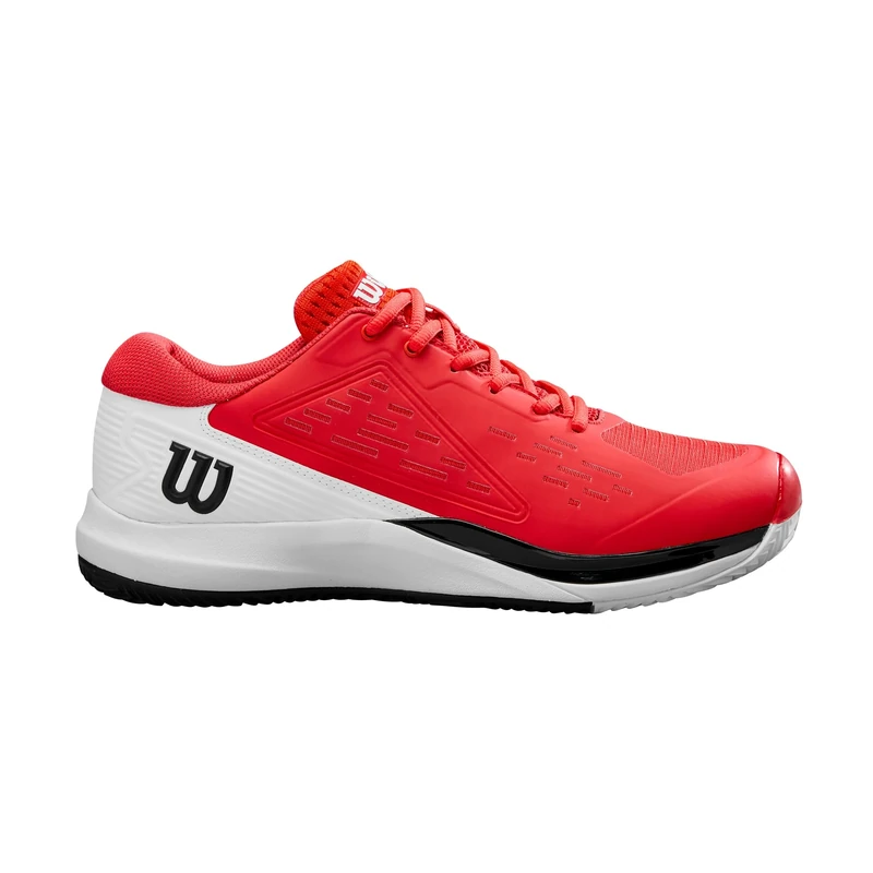 Wilson Rush Pro Ace Clay Men's Tennis Shoes, Provide a Secure Fit and Dynamic Support, Made from Breathable Mesh, Great for Clay Courts, Colour: Infrared/White/Black, Size: 9.5