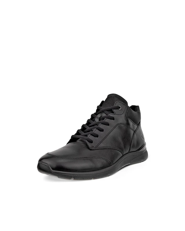 ECCO Irving Black - Men's Casual Mid-Cut Leather Boots