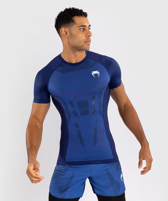 Venum Technical 3.0 Short Sleeve Rashguard - Night Blue - XXL