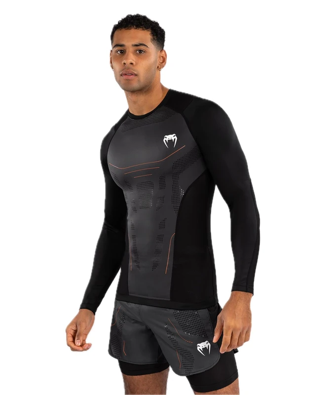 Venum Technical 3.0 Long Sleeve Rashguard - Graphite - XXL