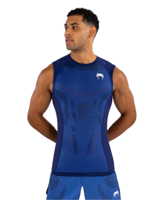 Venum Technical 3.0 Sleeveless Rashguard - Night Blue - S
