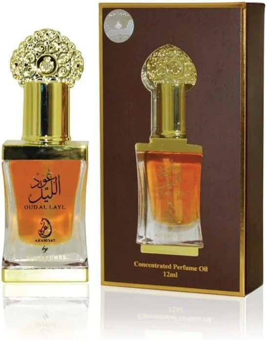Arabiyat Oud Al Layl Concentrated Perfume Oil For Women and Men, 12ml Made in UAE