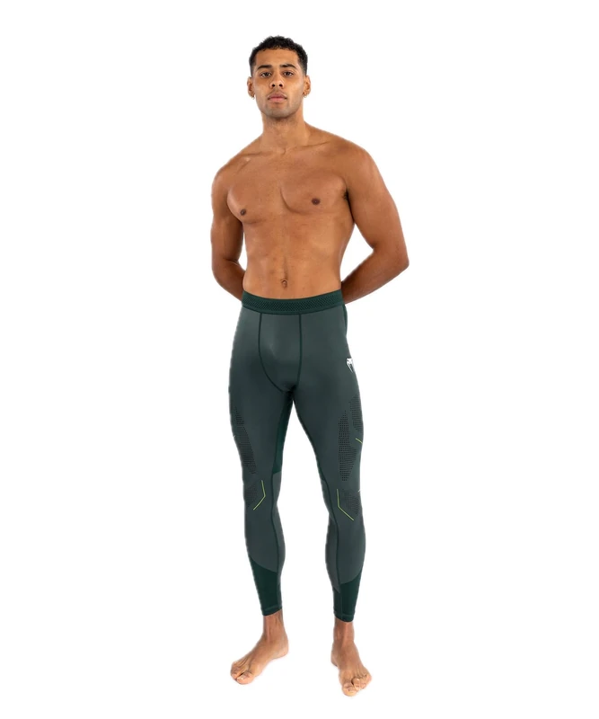Venum Mens Technical 3.0 Spats Compression Pants, Forest Green, M EU