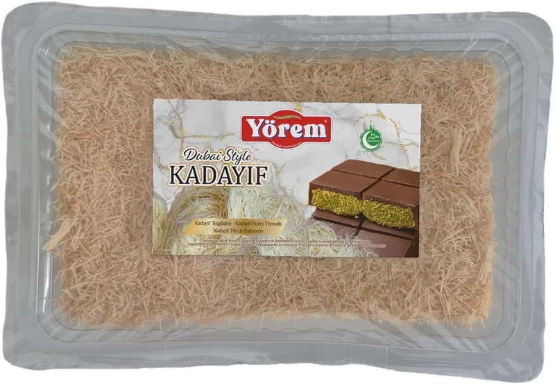 Yörem Dried & Chopped Kadayif Pastry 200g | Perfect For Dubai Chocolate, Kadayif (Kataifi) Shredded Fillo Dough, Kadayif Pastry Dough, Dubai Pistachio Chocolate Bar, Kunafa