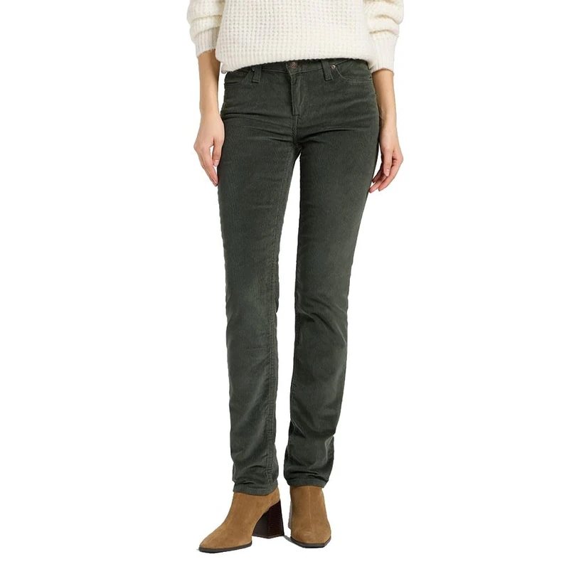 Lee Women's Marion Pants, Olive Grey, 32W x 31L