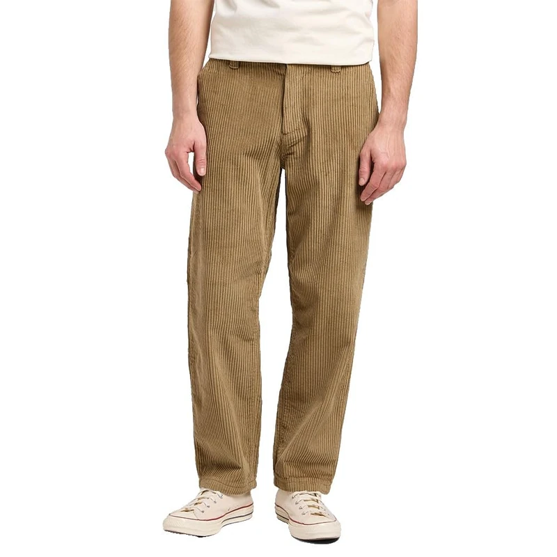 Lee Men's Jeans Loose Workwear Chino Loose Straight Fit Straight Leg, Dark Khaki, 31 W/32 L