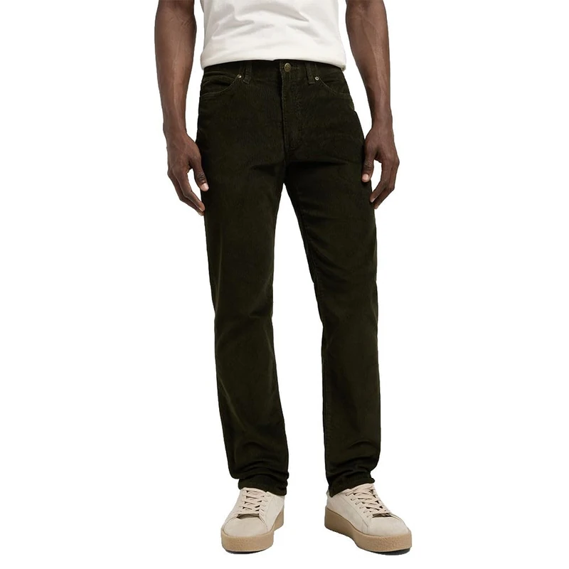 Lee Men's MVP Slim Fit Straight Leg Jeans, Olive Night, 32 W/34 L