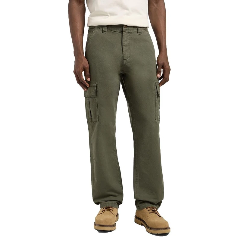 Lee Men's Cargo Pants Loose Straight Fit Straight Leg Jeans, Oak Moss, 38 W/34 L