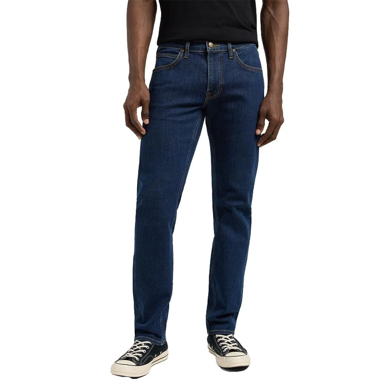 Lee Men's Daren Zip Regular Straight Fit Straight Leg Jeans, Dark Ocean, 33 W/32 L