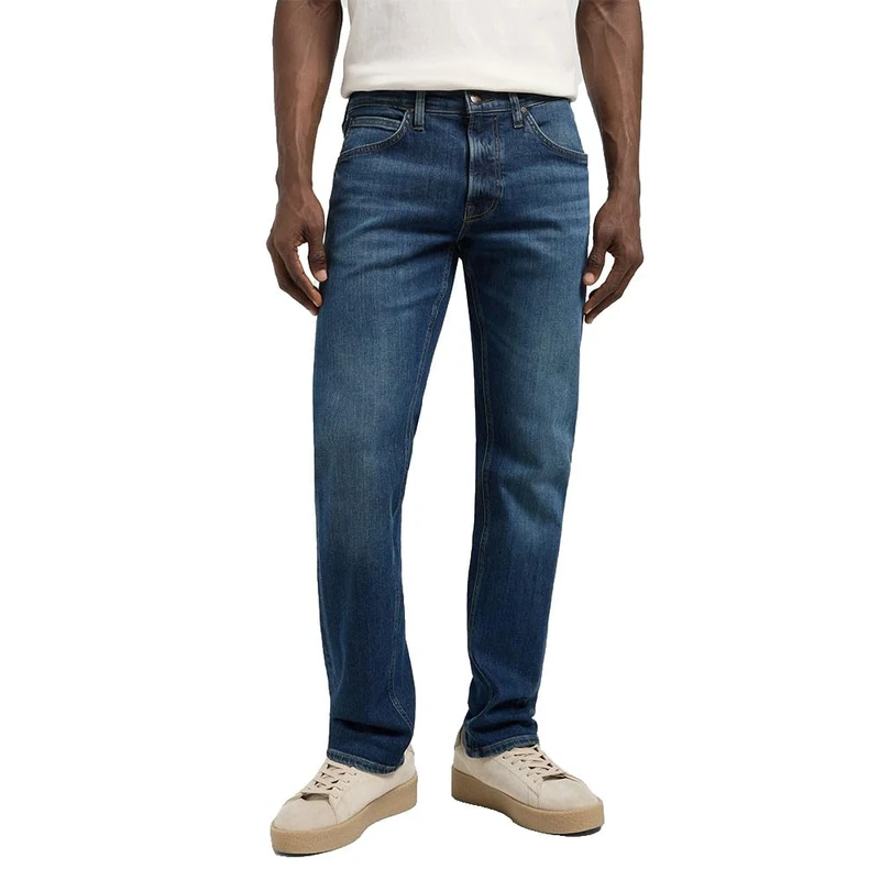 Lee Men's Daren Zip Regular Straight Fit Straight Leg Jeans, Rusty Rivet, 34 W/32 L