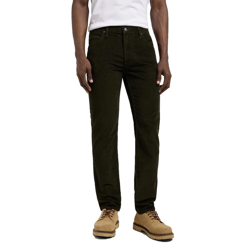 Lee Men's Rider Pants, Olive Night, 33 W/32 L