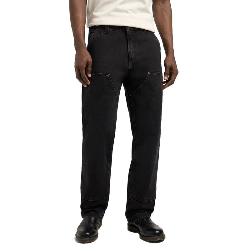 Lee Men's Double Knee Carpenter Jeans Loose Straight Fit Straight Leg, No Break, 32 W/32 L