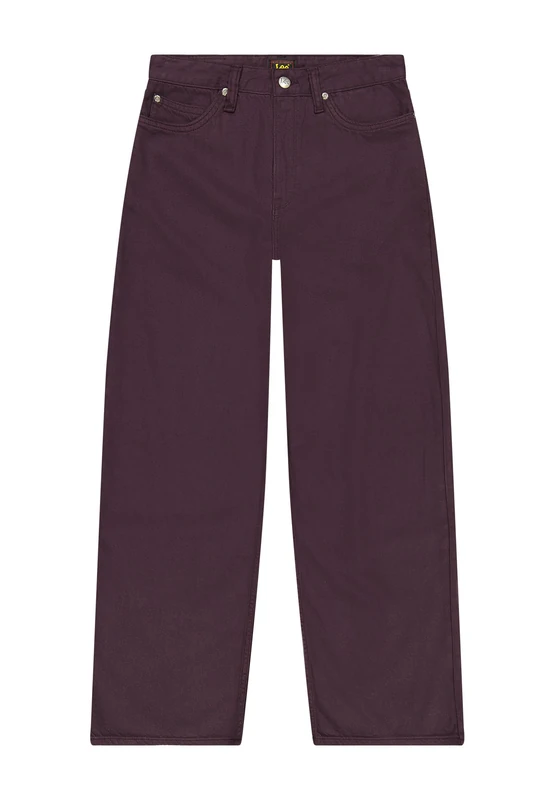 Lee Women's Stella A Line Wide Leg Jeans, Deep Wine, 28W x 33L
