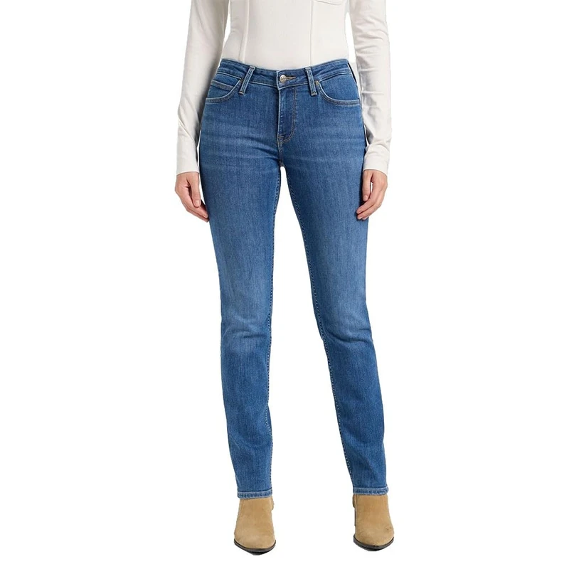 Lee Women's Elly Jeans, Hidden Lagoon, 26W x 31L