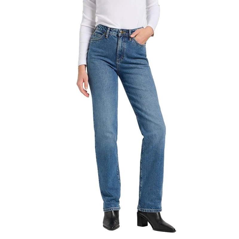 Lee Women's June Jeans, Rays of Indigo, 28W x 31L