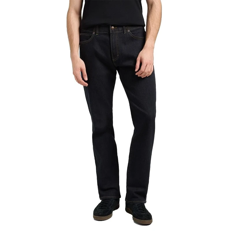 Lee Men's Straight Fit MVP Regular Fit Straight Leg Jeans, New Rinse, 34 W/34 L