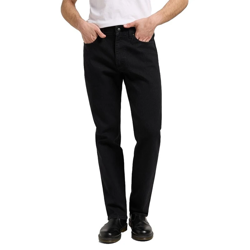 Lee Men's X Straight Regular Fit Straight Leg Jeans, Midnight Black, 34 W/32 L