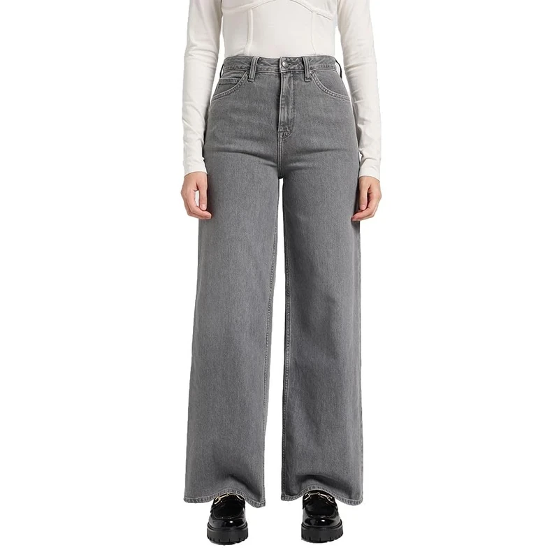 Lee Women's Stella A Line Jeans, Grey Fog, 25W x 31L