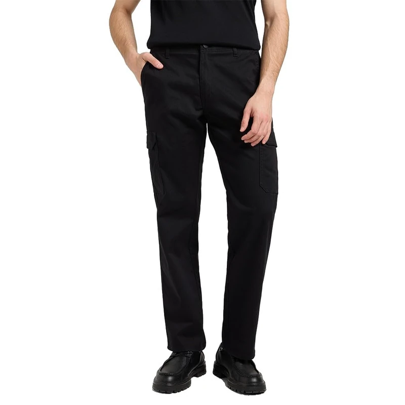 Lee Men's Cargo MVP Pants, Union All Black, 30 W/32 L