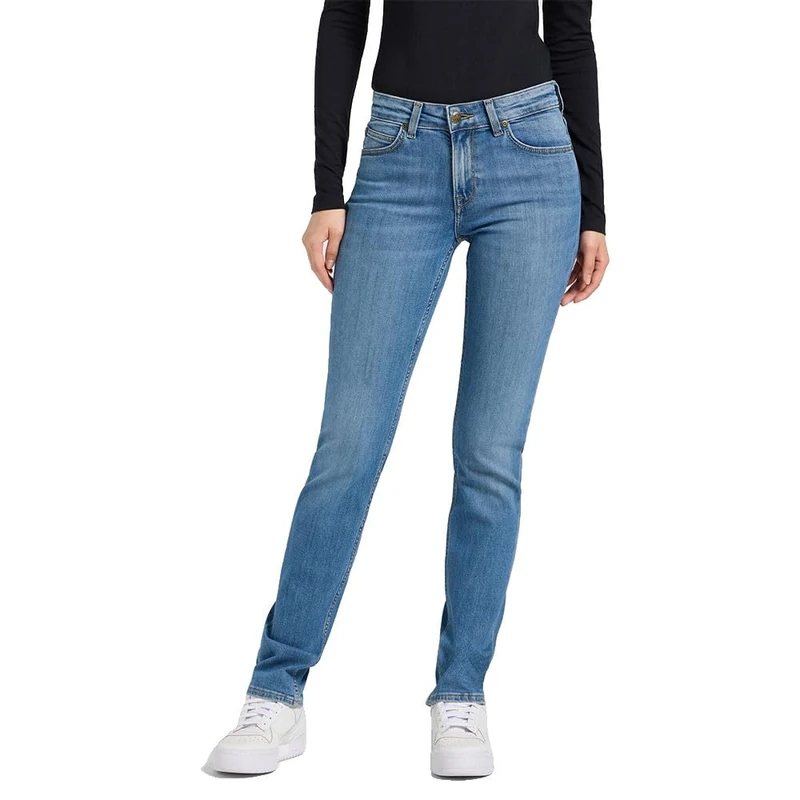 Lee Women's Marion Jeans, Cyber Blue, 33W x 33L - Image 1