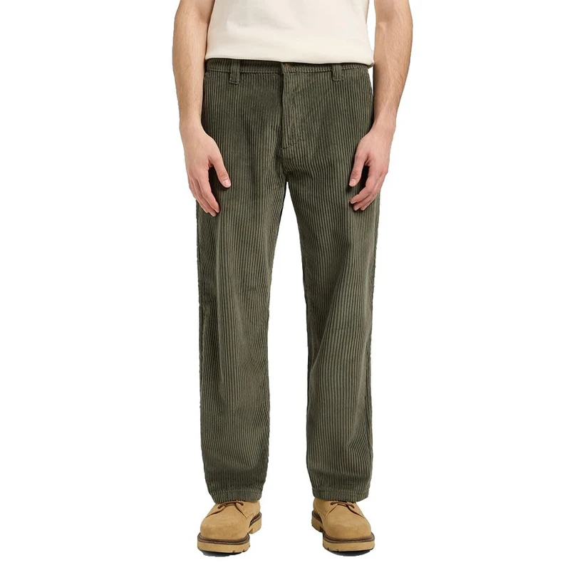 Lee Men's Jeans Loose Workwear Chino Loose Straight Fit Straight Leg, Oak Moss, 38 W/34 L