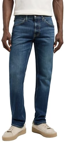 Lee Men's Daren Zip Regular Straight Fit Straight Leg Jeans, Rusty Rivet, 29 W/32 L