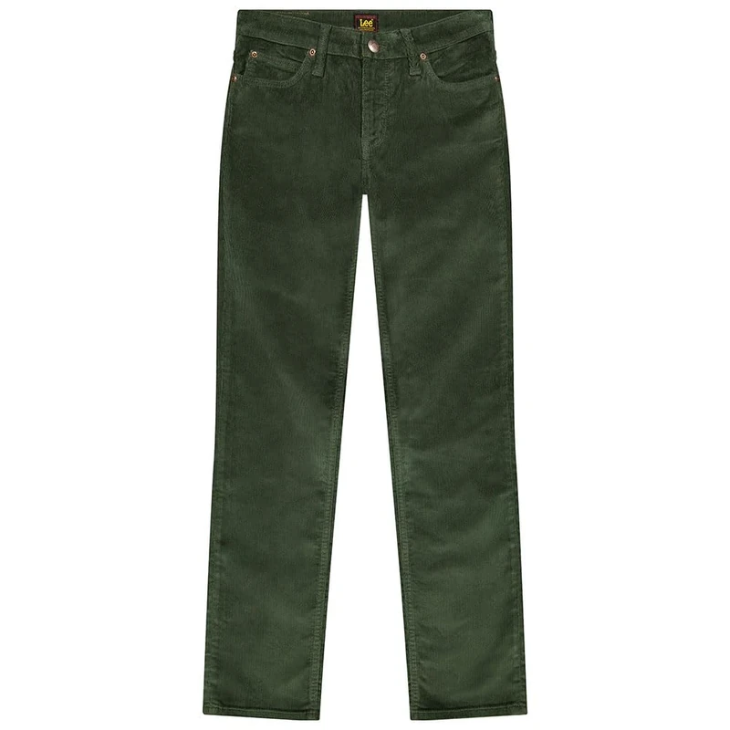 Lee Men's Daren Zip Regular Straight Fit Straight Leg Jeans, Olive Night, 32 W/34 L