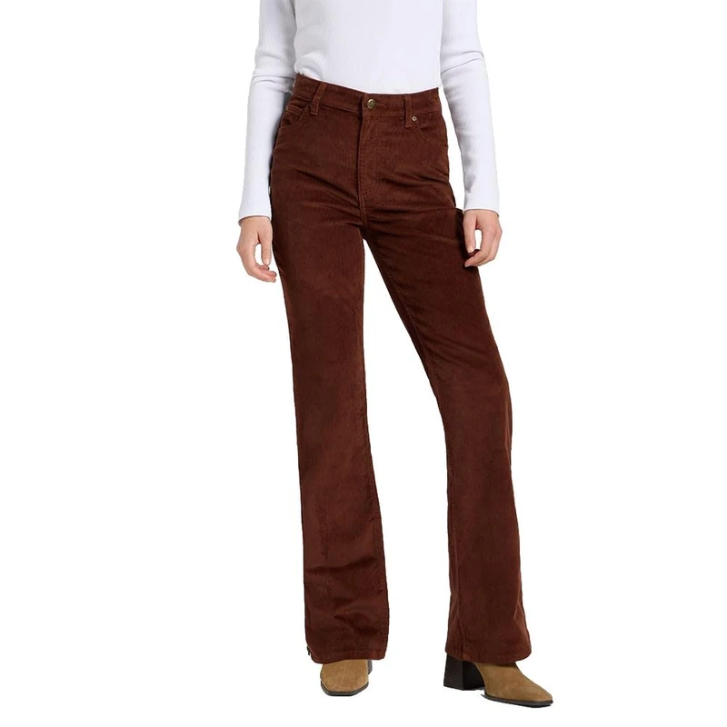 Lee Women's Zipped Bootcut Pants, Luxe Brown, 28W x 33L - Image 1