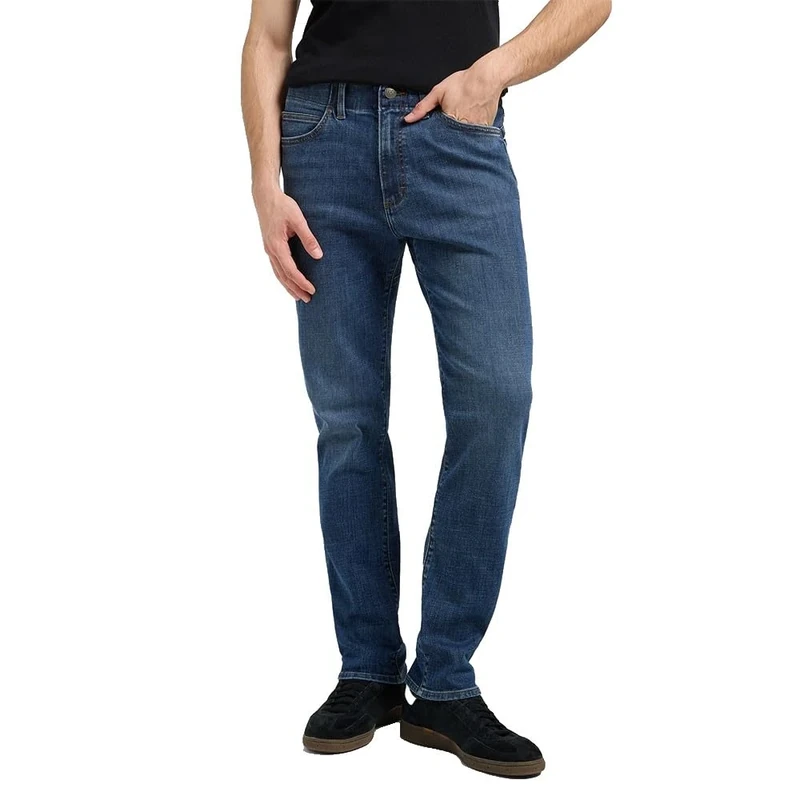 Lee Men's MVP Slim Fit Straight Leg Jeans, Astro Blue, 30 W/34 L - Image 1