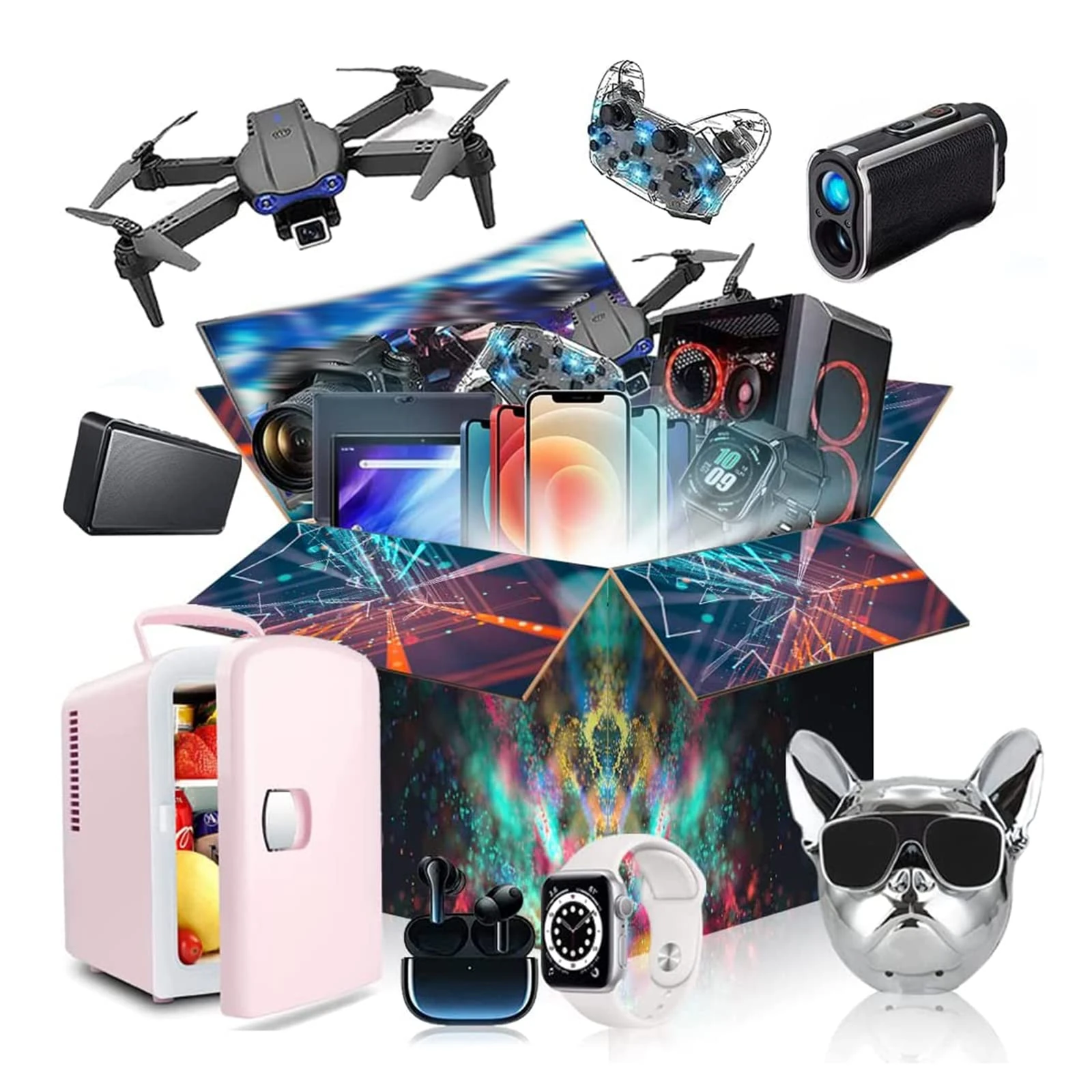 MRNVOGUN Electronic Box, 2 To 22 Units Are Provided at Random.It Can Be A Smartwatch, T7,Black,Black