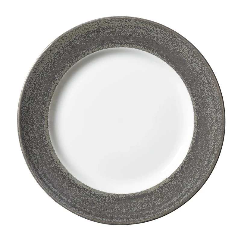 Steelite Revolution Edge Granite Harmony Plate 10inch - 25.5cm, Pack of 12