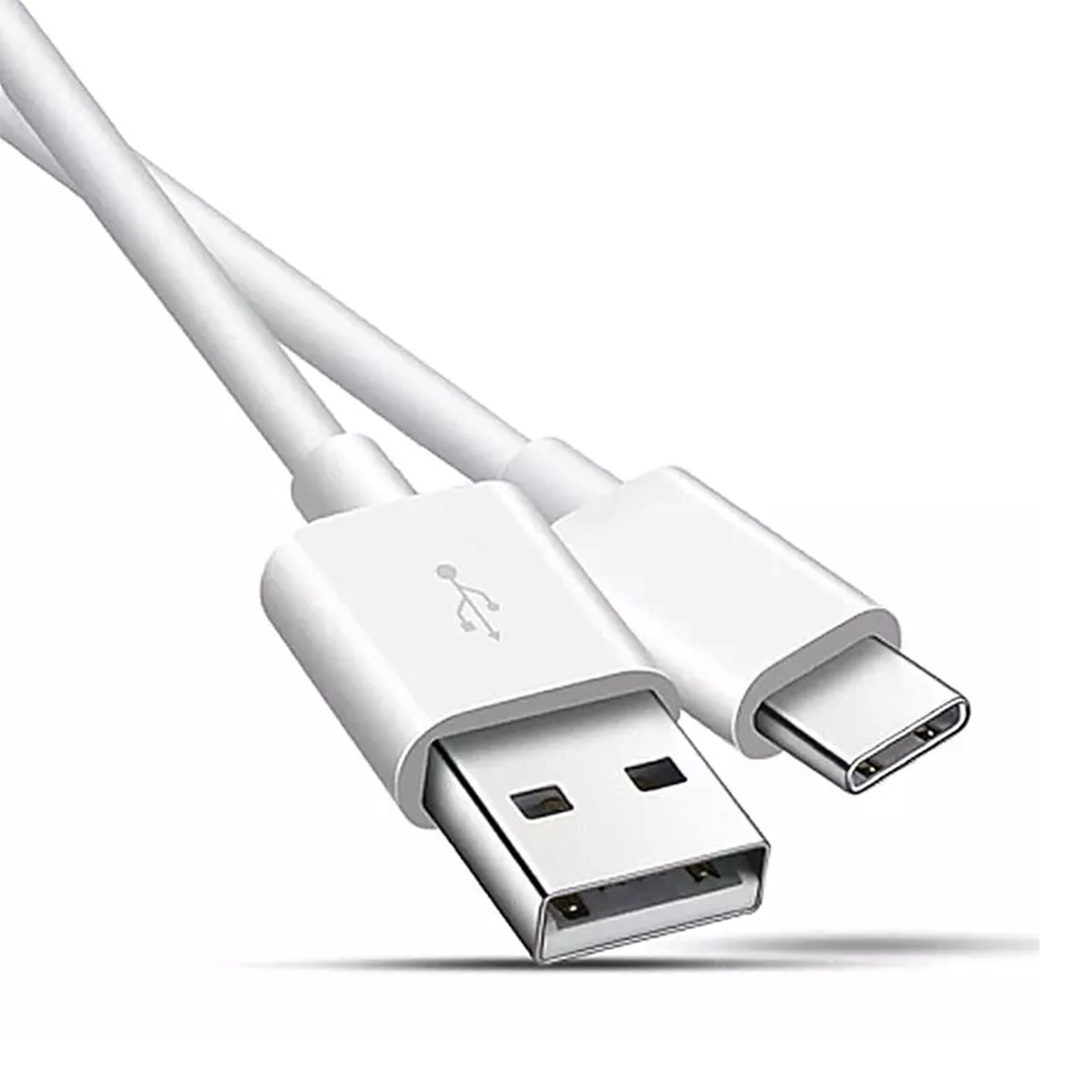 USB C Charger Cable, USB to USB C Cable Fast Charging Compatible for iPhone 15, Samsung Galaxy S23 S22 S21 Note 10 9 8, Huawei, Google Pixel, Sony Xperia-White (1 Meter)