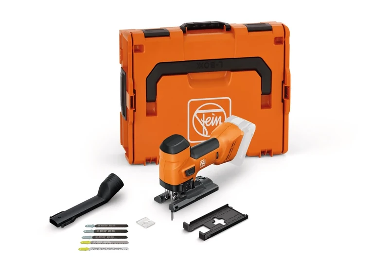 FEIN Battery Powered Jig Saw for Metal and Wood with 26 mm Stroke F-Iron Jig 26 AS. Powerful and Versatile jig Saw for Metal and Wood for Precise and Curved cuts.No Battery and Charger