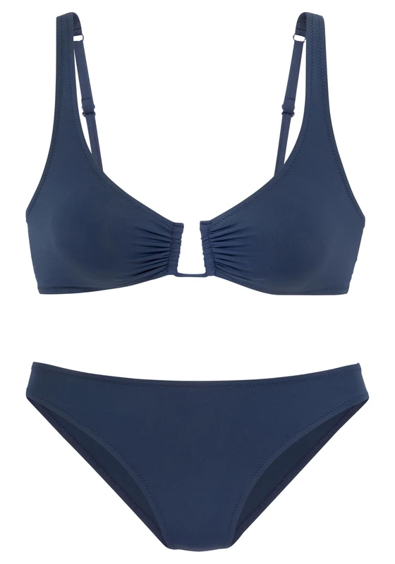 s.Oliver Women's May-16 Bikini Set, darkblue, 36 / A