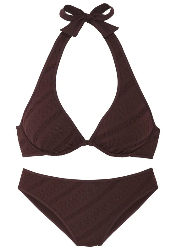 s.Oliver Women's Goa-88 Bikini Set, Brown, 14/D