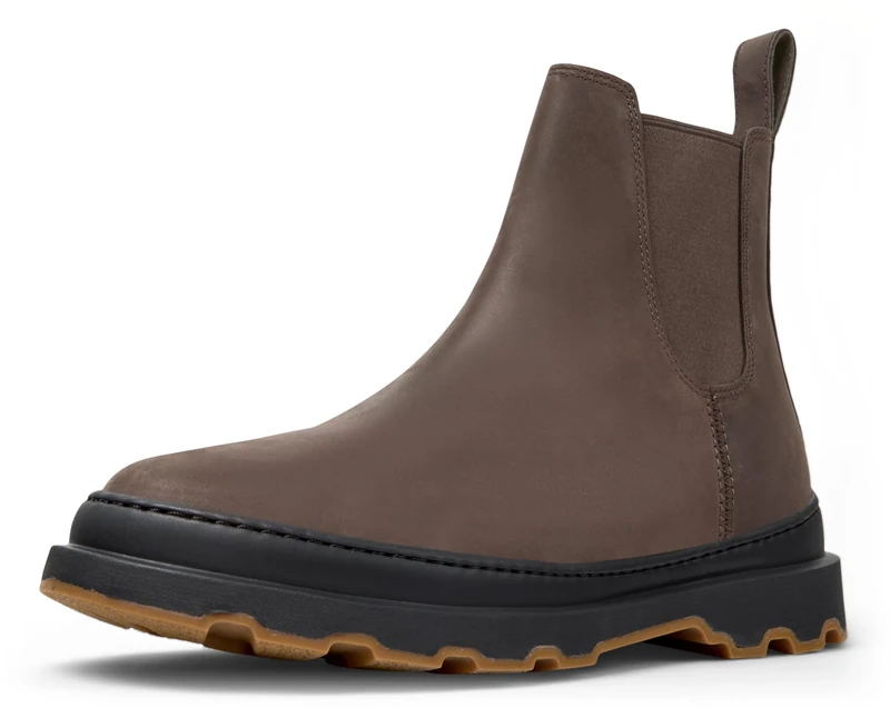 Camper Men's Brutus+ K300534 Chelsea Bootie, Dark Brown 002, 39 EU, Dark Brown 002, 7 UK - Image 1