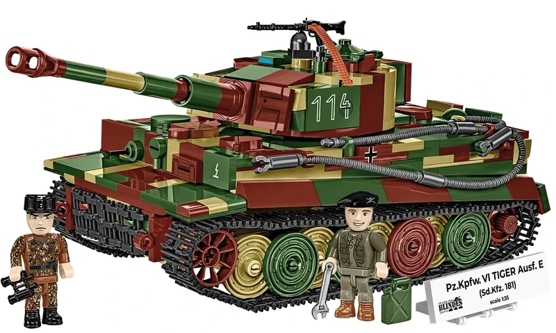 COBI Pz.Kpfw.VI Tiger Ausf.E, 25 cm (9.84") x 11 cm (4.33") x 10 cm (3.94")