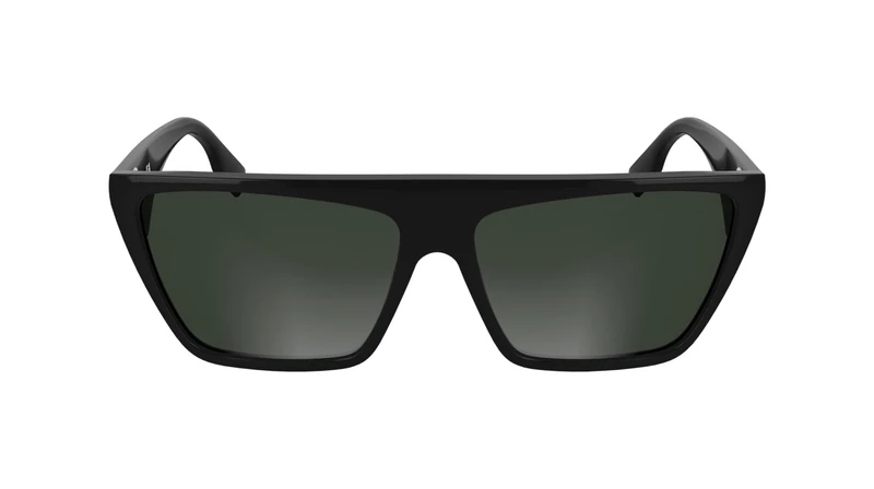 KARL LAGERFELD Unisex Adult Sunglasses KL6186S - Black with Solid Smoke Lens